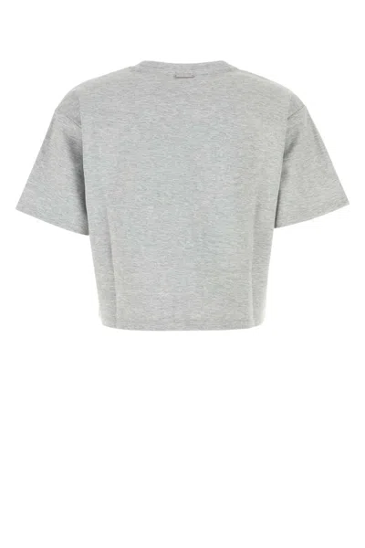 Michael Kors Grey Cotton Blend T-shirt In Gray