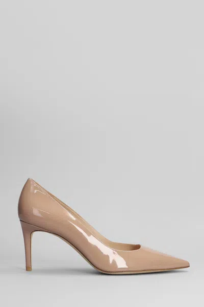 Stuart Weitzman Stuart Power 75 Pumps In Rose-pink Patent Leather