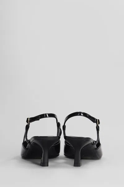 Stuart Weitzman Vinnie 50 Pumps In Black Patent Leather