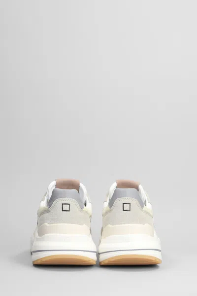 Date Fuga Sneakers In Beige Suede And Fabric