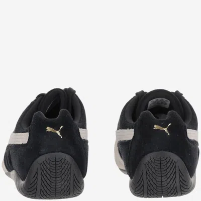 Puma 'speedcat' Black Sneakers With Logo Print On The Side And Logo Lettering On The Side In Black