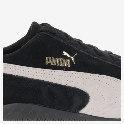 Puma 'speedcat' Black Sneakers With Logo Print On The Side And Logo Lettering On The Side In Black
