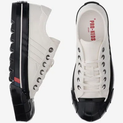 Pro-keds Rubber Toe-cap Sneakers In White