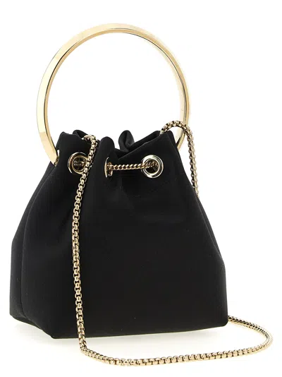 Jimmy Choo Leather Bucket Bag Chain Detail