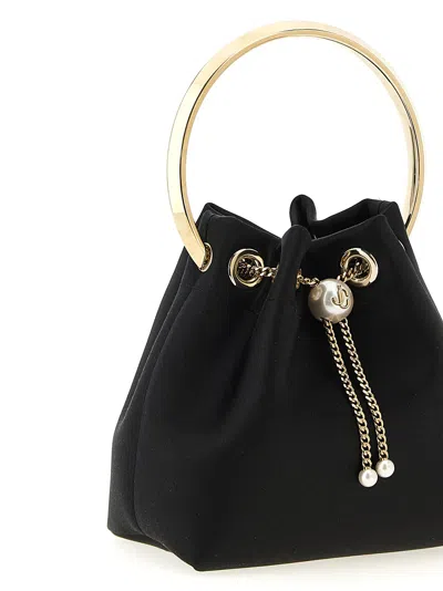 Jimmy Choo Leather Bucket Bag Chain Detail