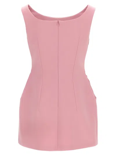 Magda Butrym Floral Appliqued Wool Mini Dress