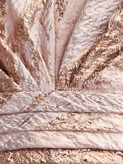 Tadashi Shoji Metallic Textured Abstract Print Gown In Multi