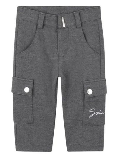 Givenchy Logo-embroidered Cargo Pants In Black