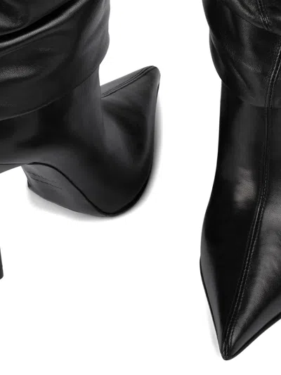 Le Silla Eva Scrunched Ankle Boots In Black