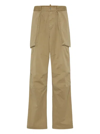 Dsquared2 Cargo Trousers In Neutral