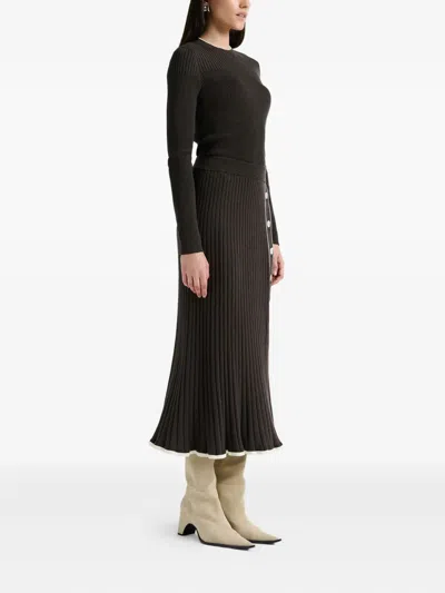 Anna Quan Cotton Midi Skirt