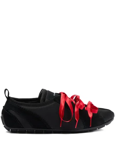 Simone Rocha Ballerina Grip Satin Ribbon Sneakers