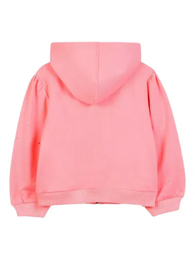 Billieblush Rhinestone-embellished Hoodie In Pink