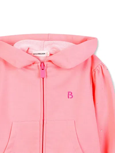 Billieblush Rhinestone-embellished Hoodie In Pink