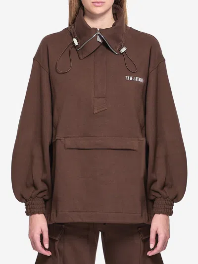 Attico Oversized Blouson With High Collar