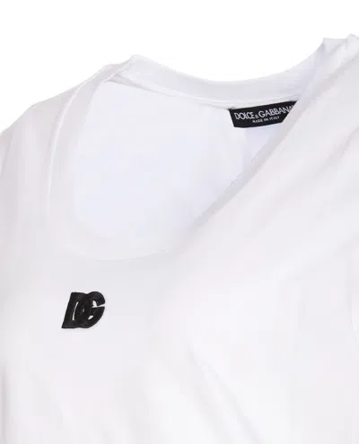 Dolce & Gabbana Logo Cotton T-shirt In White