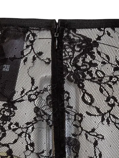 Givenchy Lace Detailing Sheer Fabric Trousers In Multi