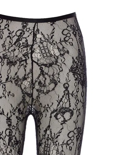 Givenchy Lace Detailing Sheer Fabric Trousers In Multi