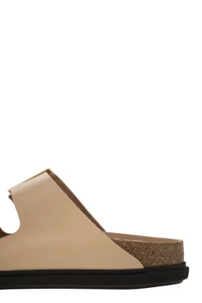 Birkenstock Arizona Db Leather Slipper In Metallic