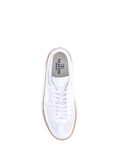 Valentino Garavani White Nappa Leather Upvillage Sneakers