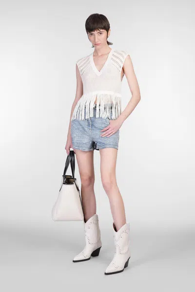 Iro Viny Shorts In Blue Cotton In Blue
