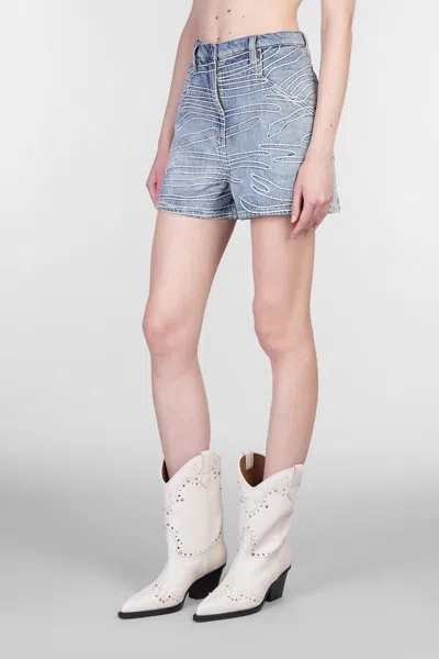 Iro Viny Shorts In Blue Cotton In Blue
