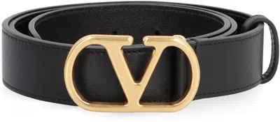 Valentino Vlogo Belt In Black