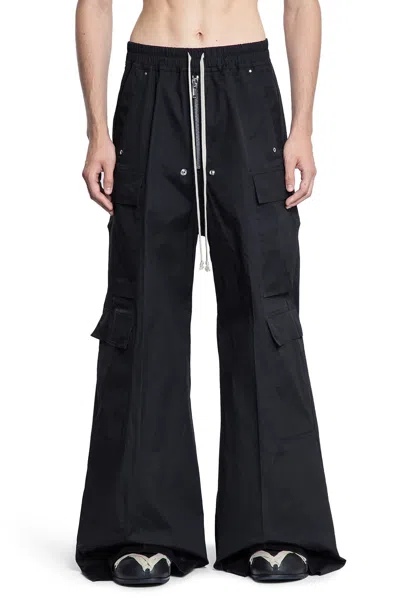 Rick Owens Wide-leg Trousers With High Waist And Utility Pockets