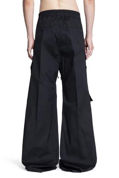 Rick Owens Wide-leg Trousers With High Waist And Utility Pockets