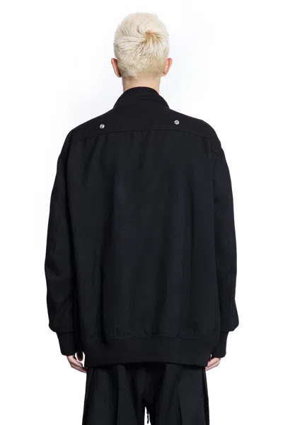 Rick Owens Man Black Jackets In Black