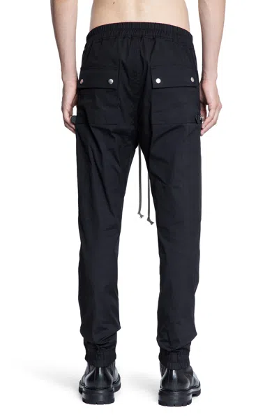 Rick Owens Bauhaus-inspired Cargo Pants With Elastic Waistband
