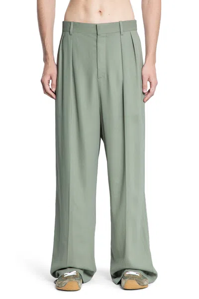 Loewe Man Green Trousers In Gray