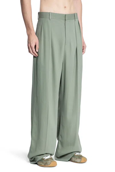 Loewe Man Green Trousers In Gray