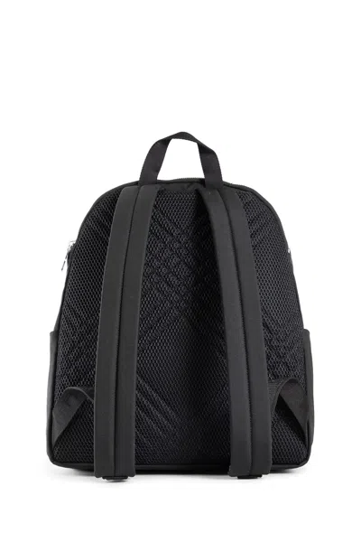 Burberry Black Backpack With Spacious Design And Padded Straps