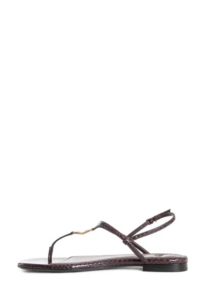 Fendi Brown Minimalist Sandals