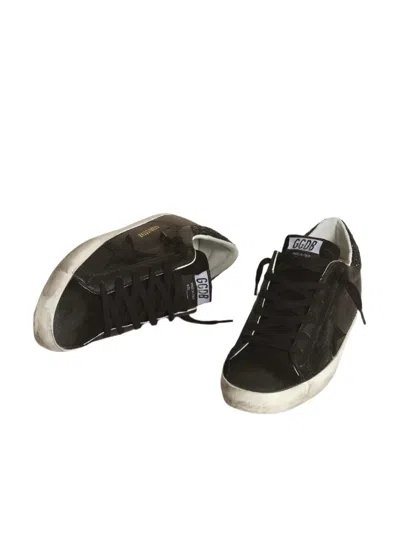 Golden Goose Women's Super-star Nappa Leather Sneakers W/glitter Star