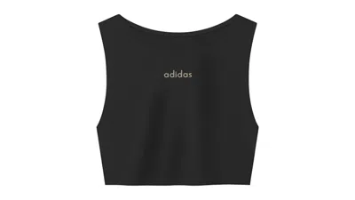 Pre-owned Adidas Originals X Fear Of God Athletics Women's Crew Neck Cropped Tank Top In Black