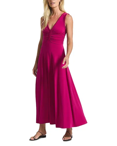 Derek Lam 10 Crosby Misha Matte Jersey Ruched Dress In Pink