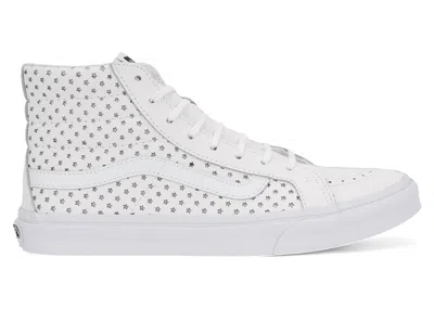 Pre-owned Vans Sk8hi Slim Perf Stars (women's) Sneakers In White