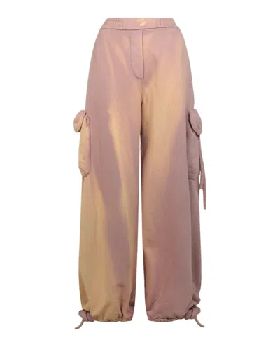 Pre-owned Off-white Women's Offwhite Laundry Cargo Track Pants In Beige