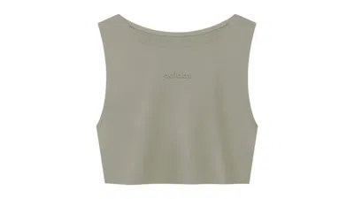 Pre-owned Adidas Originals X Fear Of God Athletics Women's Cropped Tank Top In Clay