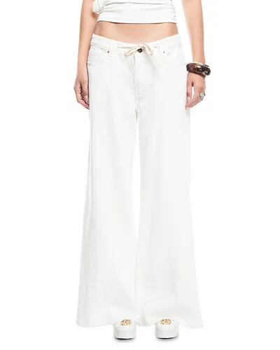 Lioness Muse High Rise Jeans In Porcelain In White