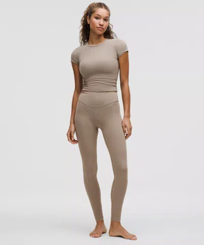 Lululemon All It Takes Back-twist Ribbed Short-sleeve Shirt