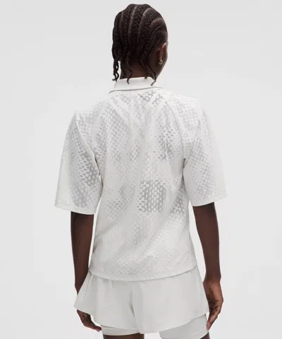 Lululemon Women's Jacquard-mesh Short-sleeve Shirt