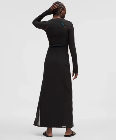 Lululemon Mesh Cutout Long-sleeve Dress
