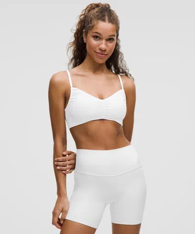 Lululemon Nulu Ruched Spaghetti-strap Bra