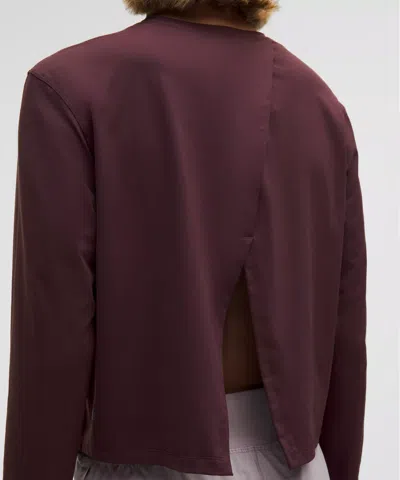 Lululemon Pace Crush Cross-back Uv-protective Graphic Long-sleeve Shirt
