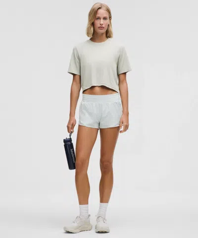 Lululemon Swiftly High-low Cropped Short-sleeve Shirt
