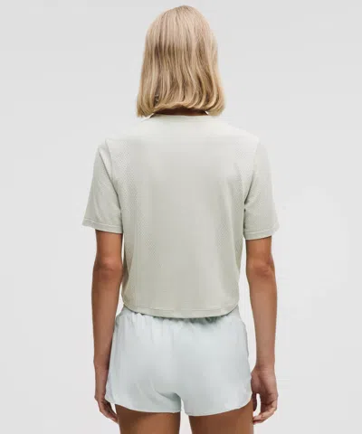 Lululemon Swiftly High-low Cropped Short-sleeve Shirt