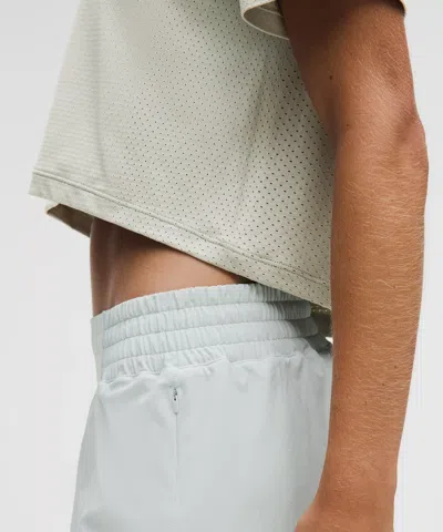 Lululemon Swiftly High-low Cropped Short-sleeve Shirt